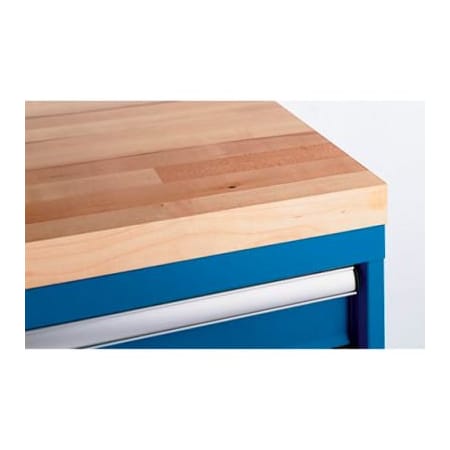 Lista International Lista Butcher Block 24"W Shallow Depth Mobile Cabinet Top XSST1BCT